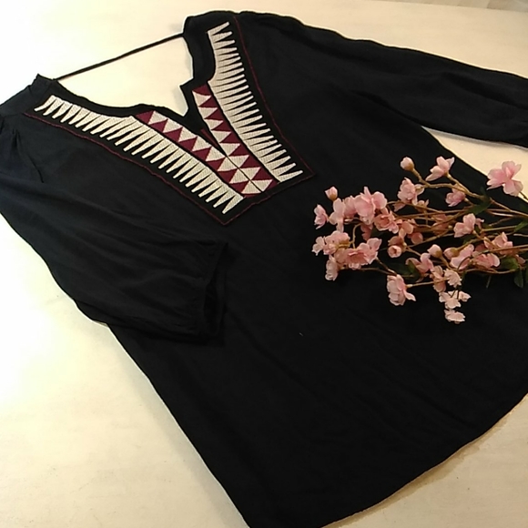 PINK OWL TOP WOMEN'S SIZE L BOHEMIAN, HIPPIE, BOHO. - Picture 1 of 11